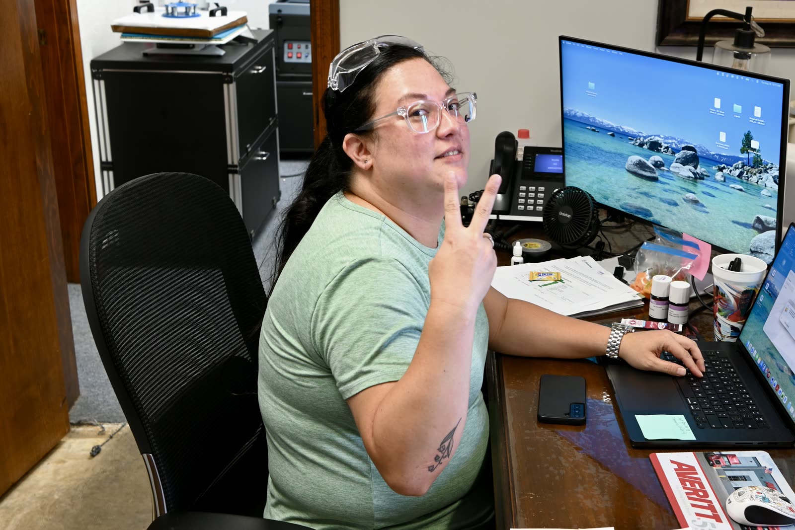 Moon Chemical team member at work